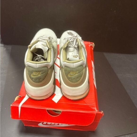 Nike White and Tan Sneakers with Classic Silhouette - Picture 4 of 4